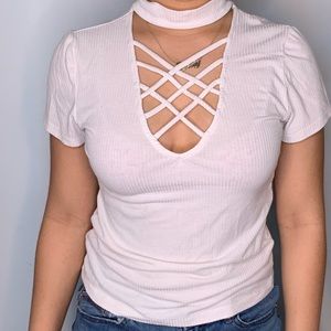 V- Neck White Shirt ✨